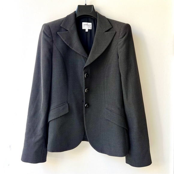 Armani Collezioni Vintage Y2K Fitted Blazer - Office Siren Corpcore Boardroom - Picture 4 of 15